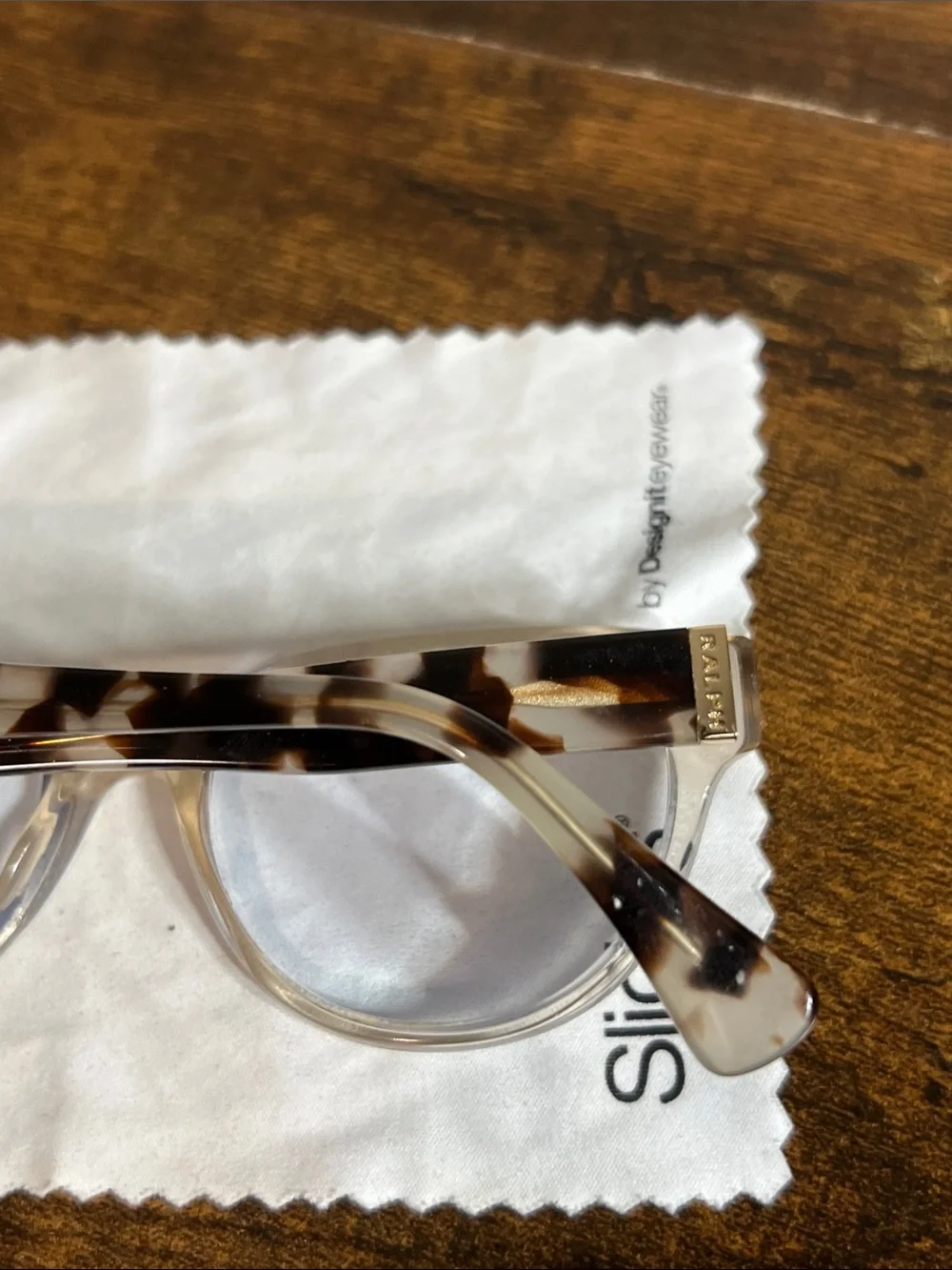 Ralph Lauren RA 7151 6062 52[]17 Clear Frame Glasses with brown Temples